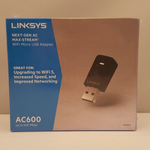 LINKSYS Next-Gen AC Max-Stream Wi-Fi Micro USB Adapter AC600 WUSB6100M🆕 - Picture 1 of 7